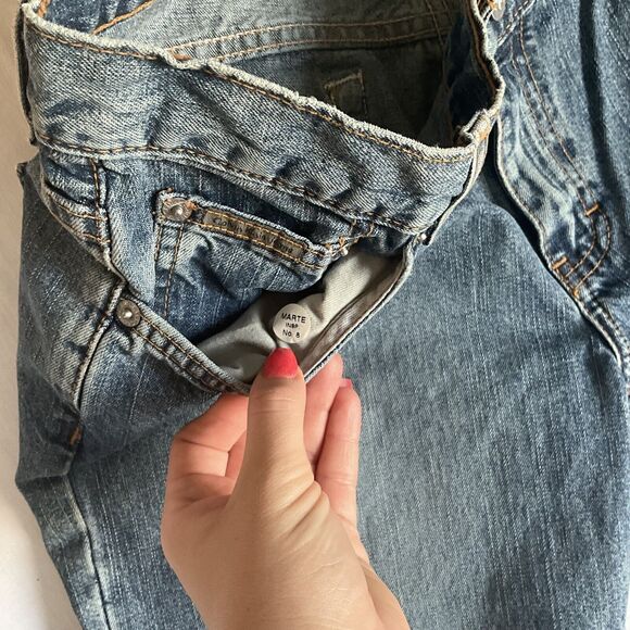Calvin Klein Size 11 Low Rise Boot Cut 12oz Sandblast Denim 33" Inseam - Picture 6 of 9